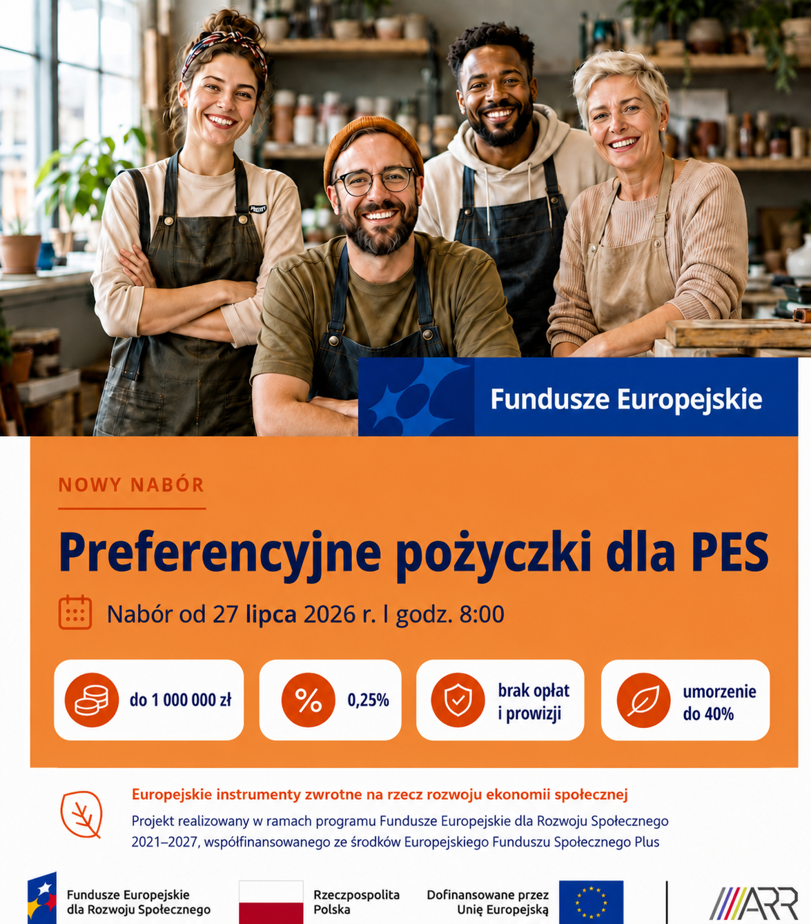 Plakat dotyczący naboru dla PES